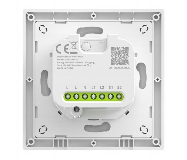 Sonoff 2-kan. Przełącznik ścienny MINI-ZB2GS-E ZigBee - 1489920 - zdjęcie 3
